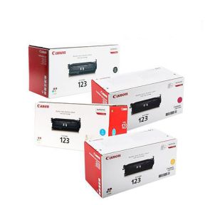 Canon CRG-123 Toner Cartridge 1 Set | Black | Cyan | Magenta | Yellow For Canon LBP-7010c, 7016c, 7018c Laser Printers