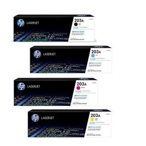 HP 203A 1 Set Original Toner | Black CF540A | Cyan CF541A | Yellow CF542A |Magenta CF543A| For HP Color LaserJet Pro M254dw M254nw, MFP M280nw MFP M281fdn, MFP M281fdw Printers 