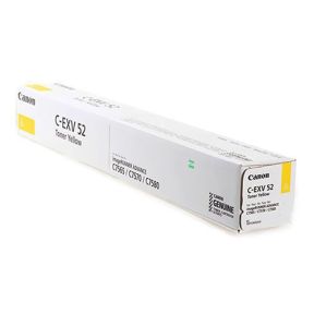 Canon C-EXV52 Yellow Toner Cartridge For Canon IRC2570i, IRC7565i, IRC7570i, IRC7580i,  DX C7765i,  DX C7770i, DX C7780i Copiers