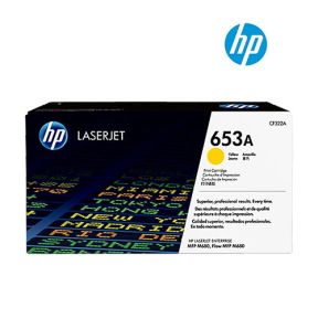 HP 653A (CF322A) Yellow Original Laserjet Toner Cartridge For HP Color LaserJet Enterprise Flow MFP M680z,  M651dn, M651n, M651xh, MFP M680dn, MFP M680f Printers