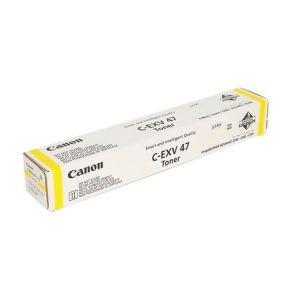 Canon C-EXV47 Yellow Original Toner (8519B002AA) For Canon imageRunner Advance C250I, C250IF, C255I, C255IF,  C350I, C350IF,  C350P, C351IF, C355I, C355IFC, C355P Copiers