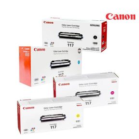 Canon CRG-117 Toner Cartridge 1 Set | Black | Cyan | Magenta | Yellow For Canon MF-9170, MF-9130, MF-8450, MF-9220 Multifunctional Laser Printers