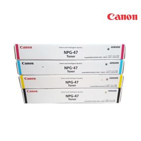 Canon NPG-47 Toner Cartridge 1 Set | Black | Cyan | Magenta | Yellow For CANON imageRUNNER C9060, 9065, 9070,9075 Copiers