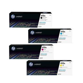 HP 410A 1 Set Original Toner | Black CF410A | Cyan CF411A | Yellow CF412A | Magenta CF413A For HP LaserJet Pro M203dw, M227fdw, M2275nw, M477fnw, M477dn, M452dn, MFP m477fdw Printers