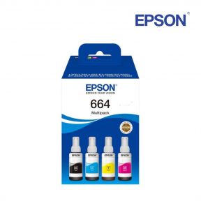 Epson 664 1 Original Ink Bottle Set 70ml For EPSON L120, 210, 220, 360, 405, 565, 385, 1300,  805, 3050, 310 Printers