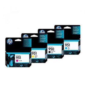 HP 950/951 Ink Cartridge 1 Set | Black CN049A | Cyan CN050A | Magenta CN051A | Yellow CN052A For HP Officejet Pro 251dw, 8610, 8600, 8620, 8100, 8630, 8625, 8615, Pro 276dw All-In-One Printer