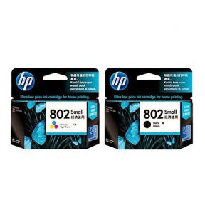 HP 802 Ink Cartridge 1 Set | Black CH562ZZ | Colour CH563Z for HP Deskjet 1000, 1050, 2000, 2050, 3000, 3050, Advantage 2010, 2060 All-in-One Printer Series