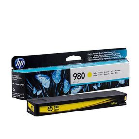 HP 980 Yellow Ink Cartridge (D8J09A) for HP OfficeJet Enterprise Color X555xh, X555dn, MFP X585dn, MFP X585f, MFP X585z Printer