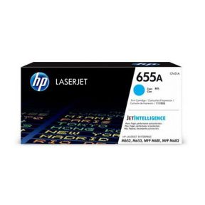 HP 655A Cyan Toner Cartridge (CF451A) For HP LaserJet Enterprise M652DN, M652N, M653DH, M653DN, M653XMFP M681DH, MFP M681DN, MFP M681F Printers