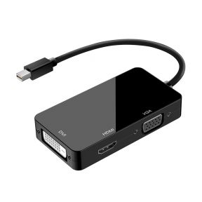 Mini DisplayPort DP to HDMI DVI VGA Adapter 3-in-1 Converter for Apple MacBook