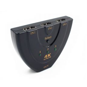 4K Ultra HD 3-in-1 HDMI Switch Splitter Adapter Port Hub