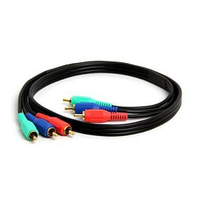3RCA Red Green Blue RGB Component cable Video HDTV Gold