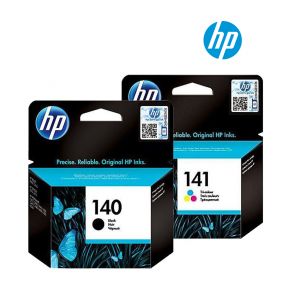 HP 140/141 Ink Cartridge 1 Set | Black CB335H | Colour CB337HE for HP Photosmart C4343, C4583, C4483, D5363, C4283, C5283, Deskjet D4263, D4363, Officejet J6413, Officejet J5783 All-in-One Printer