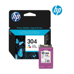 HP 304 Tri-Colour Ink Cartridge (N9K05A) For HP DeskJet 3720, 3721, 3723, 3730, 3732, 3733, 3752 Printer
