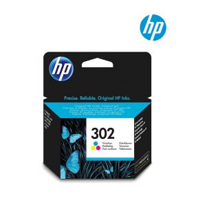 HP 302 Tri-Colour Ink Cartridge (F6U66A) For HP DeskJet 1110, 2130, 3630, ENVY 4520, OfficeJet 3830, 3831, 4650 Printer