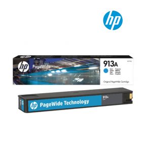 HP 913A Cyan PageWide Ink Cartridge for HP PageWide 352dw, 377dw, 452dw, 452dwt, 477dn, 477dw, 477dwt Printer