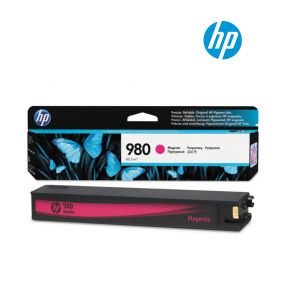 HP 980 Magenta Ink Cartridge (D8J08A) for HP OfficeJet Enterprise Color X555xh, X555dn, MFP X585dn, MFP X585f, MFP X585z Printer