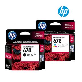 HP 678 Ink Cartridge 1 Set | Black CZ107A | Colour CZ108A for HP Deskjet 1015, 4645, 3545e, 3548e, 4515e, 4518e, 1515, 1518, 2645, 2648, 2515, 2545, 3515e Printer