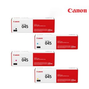 Canon 045 Toner Cartridge 1 Set | Black | Cyan | Magenta | Yellow   For Canon 045, CRG045, CRG-045 Imageclass, MF634cdw, MF634cdw,  MF632cdw, MF635CX printers
