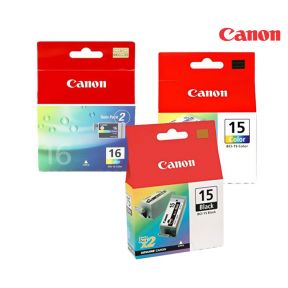 Canon BCI-15BK/15CL/16CL Ink Cartridge 1 Set | Black | Colour For Canon Pixma iP90 iP90v, mini 220, DS700, DS810, Jet i70,  Jet i80 Printers