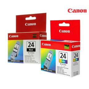 Canon BCI-24 Ink Cartridge 1 Set | Black | Colour For Canon BJC-2000, BJC-2100, BJC-4000, BJC-4100, BJC-4200, BJC-4300, BJC-4400, BJC-4550, BJC-5000, BJC-5100, FaxPhone B740, i250, i320, i350, i450, i455, i470D, i475D, Multipass C2500, Multipass C3000,
