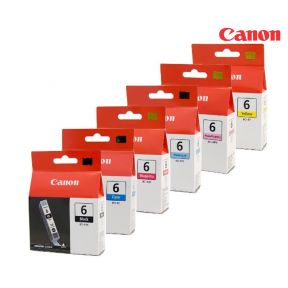 Canon BCI-6 Ink Cartridge 1 Set | Black | Colour For Canon BJC-8200, i860 Series, i900D, i9100, i950 Series, i960 Series, i9900, PIXMA iP4000, PIXMA iP4000R, PIXMA iP5000, PIXMA iP6000D, PIXMA iP8500, PIXMA MP750, PIXMA MP760, PIXMA MP780, S800, S820, S82