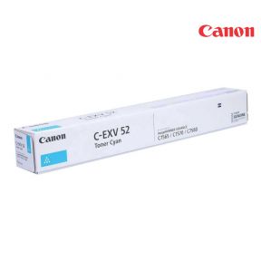 Canon C-EXV52 Cyan Toner Cartridge For Canon IRC2570i, IRC7565i, IRC7570i, IRC7580i, DXC7765i, DXC7770i, DXC7780i Copiers