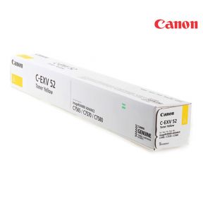 Canon C-EXV52 Yellow Toner Cartridge For Canon IRC2570i, IRC7565i, IRC7570i, IRC7580i,  DX C7765i,  DX C7770i, DX C7780i Copiers