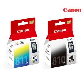 Canon CL-811/PG-810 Ink Cartridge 1 Set | Black | Colour| For Canon iP2770, iP2772, MP237, MP245, MP258,  MP268, MP276, MP287, MP486, MP496, MP497, MX328, MX338, MX347, MX357, MX366, MX416, MX426 Printers  