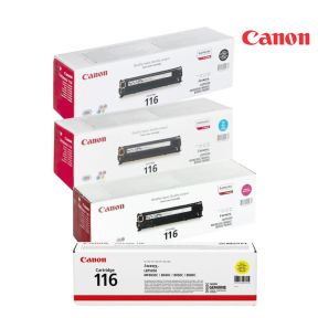 Canon CRG116 Toner Cartridge 1 Set | Black | Cyan | Magenta | Yellow For Canon LBP-5050, LBP-5050n, IC MF-8030, IC MF-8030Cn Laser Printers