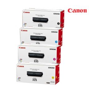 Canon CRG335 Toner Cartridge 1 Set | Black | Cyan | Magenta | Yellow For Satera LBP-841C, LBP-842C, LBP-843Ci, LBP-9660C, LBP-9520C Printers