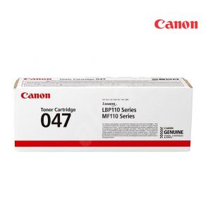 Canon CRG 047 Black Toner Cartridge For Canon i-SENSYS LBP112, 113w Printers