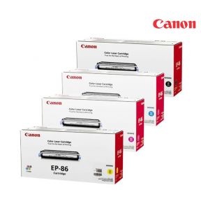 Canon EP86 Toner Cartridge 1 Set | Black | Cyan | Magenta | Yellow For Canon LBP-2710, 2810, 5700, 5800 Laser Printers