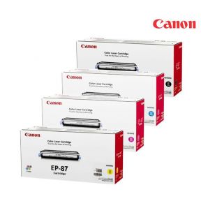 Canon EP87 Toner Cartridge 1 Set | Black | Cyan | Magenta | Yellow For Canon Color ImageClass 8180c, 8180c, MF8170c, MF8180C Multifunctional Printers 