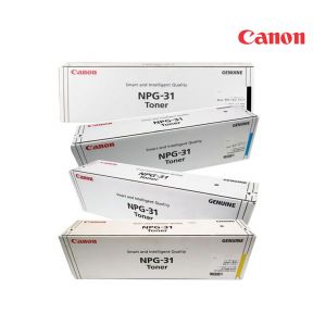 Canon NPG31 Toner Cartridge 1 Set | Black | Cyan | Magenta | Yellow For CANON imageRUNNER 4581, 5180, C4080, C4580i, C5180, C5185i Copier