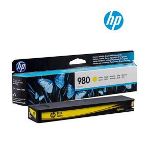 HP 980 Yellow Ink Cartridge (D8J09A) for HP OfficeJet Enterprise Color X555xh, X555dn, MFP X585dn, MFP X585f, MFP X585z Printer
