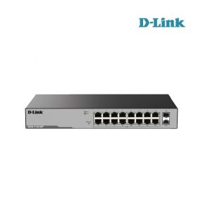 D LINK DGS-F1016P 16 Port Gigabit Unmanaged POE Switch with 2 SFP ports 250 watts