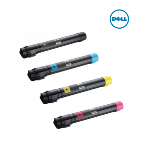  Dell 3GDT0-Black|J5YD2-Cyan|FRPPK-Yellow|7FY16-Magenta 1 Set Toner Cartridge For Dell 7130cdn
