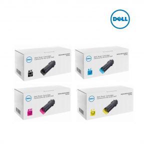 Dell NCH0D-Black|WG4T0-Cyan|042T1-Magenta|2RF0R-Yellow 1 Set Toner Cartridge For Dell Color Cloud H825cdw MFP,  Dell H625,  Dell H625cdw,  Dell H825cdw,  Dell S2825cdn