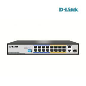 DLINK DES-F1016P-E16-Port 10/100 Long Range PoE+ Surveillance Switch