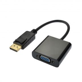 Display Port DP to VGA Adapter Cable Portable Male to Female Converter for PC Computer, Laptop, HDTV Projector
