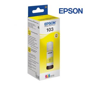 Epson 103 Yellow Original Ink Bottle (C13T00S44A) 65ml For Epson EcoTank L1100, 3110, 3150, 3111, 3151, 3156, 3160 Printers