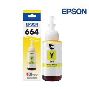 Epson 664 Yellow Original Ink Bottle 70ml For EPSON L120, 210, 220, 360, 405, 565, 385, 1300,  805, 3050, 310 Printers