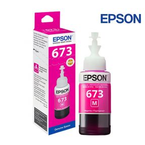 Epson 673 Magenta Original Ink Bottle 70ml  For EPSON L800, 801, 805, 810L, 850, 1800 Printers
