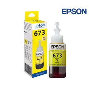 Epson 673 Yellow Original Ink Bottle 70ml  For EPSON L800, 801, 805, 810L, 850, 1800 Printers