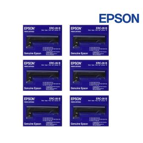 Epson ERC-09 Black Ribbon Cartridge 6-Pack For Epson 185,  HX-20,  M-150,  160,  161,  163,  195 192,   191,   190,  185,    183,  182,   181,    180,   164   
