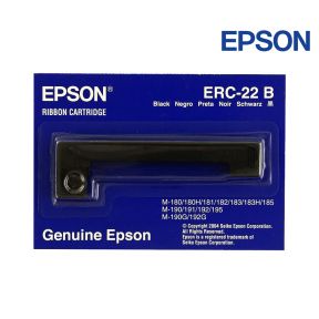 Epson ERC-22 Black Ribbon Cartridge 10 Pack For Epson M-185,  195