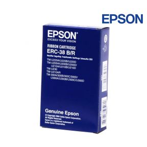 Epson ERC-38 Black & Red Ribbon Cartridge For Epson ERC-30, 38, 34, 38, 270, U200, U210, U220, U230, U300, U325, U370, U375, TMU-220B, Samsung SRP-270, Samsung SRP-275 