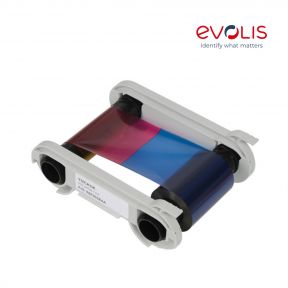 Evolis YMCKO-K 6-Panel  R6F003AAA Color Ribbon Cassette for Primacy Printers 