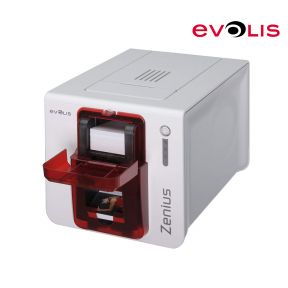 Evolis Zenius Classic Card Printer (Single Side, Basic Model, Red)
